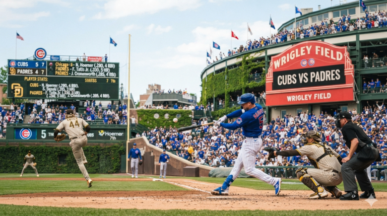 Chicago Cubs vs Padres Match Player Stats