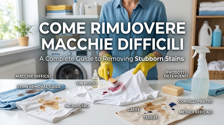 Come Rimuovere Macchie Difficili